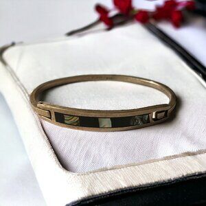 Chic Gold and Black Inlay Bracelet
